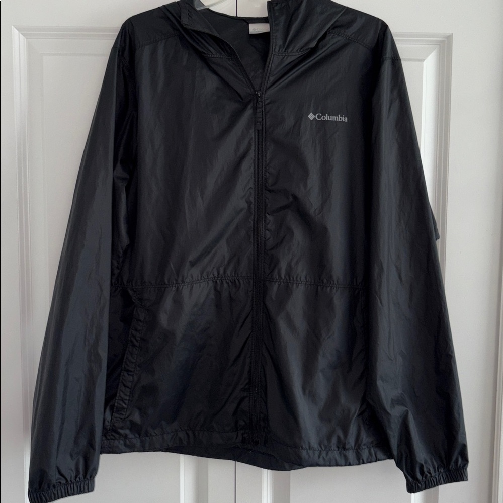 Columbia Black Switchback Packable Jacket Size M - image 3